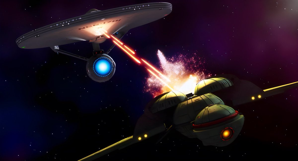 startrek_ships's tweet image. #ConstitutionClass &amp;amp; Klingon #BirdofPrey #BrelClass by thefirstfleet on DeviantArt