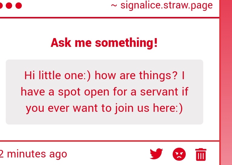 A servant?!
