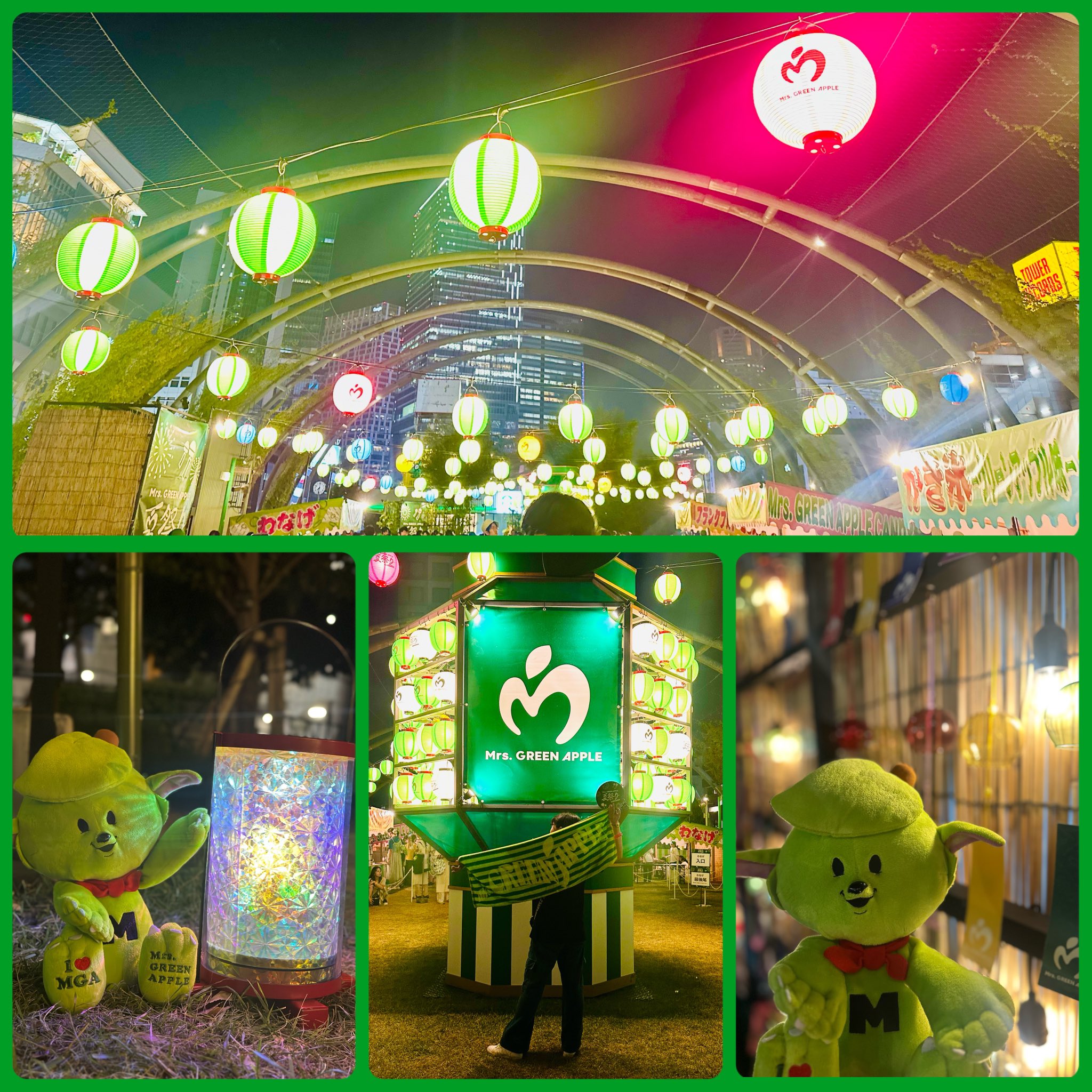 Mrs.GREEN APPLE ミセス 夏祭り わなげ景品 てぬぐい めぐりん🍏ミセス