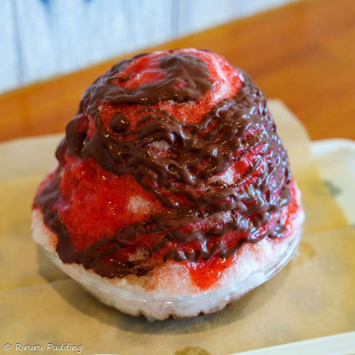 いちごチョコかき氷(꜆* 'ᵕ' )꜆🍓🍫