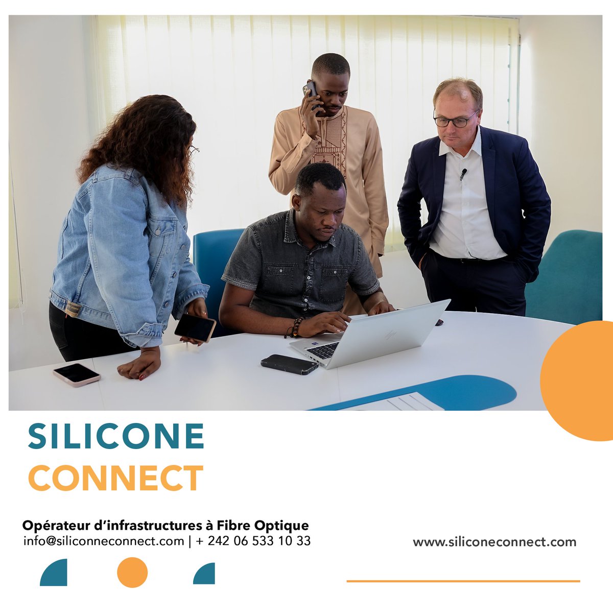 « Le projet 𝟏𝟎𝟎% 𝐅𝐢𝐛𝐫𝐞 n’est plus une promesse, c’est une réalité en construction grâce à des collaborateurs passionnés qui croient chaque jour à cette mission »

#ChezMoiAuCongo #WeAreSiliconeConnect #BackboneNord #FibreNationale