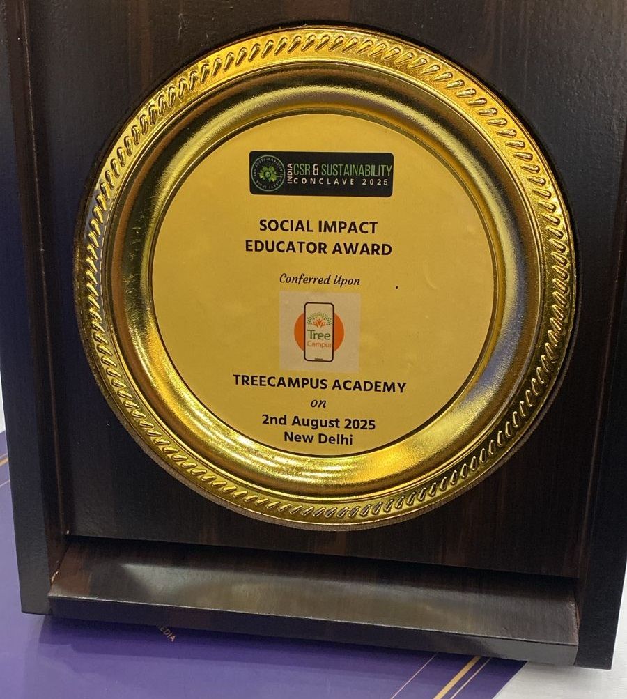 Treecampus1's tweet image. 🎉 Proud to share that Tree Campus Academy has won the Social Impact Educator Award 2025 for the 2nd year in a row! 🏆 Supporting 1.8L+ learners with AI tutors, live classes & 400+ videos. 💡 Education for all, anytime! 🚀 #TreeCampus #SocialImpact #Award #DigitalForGood