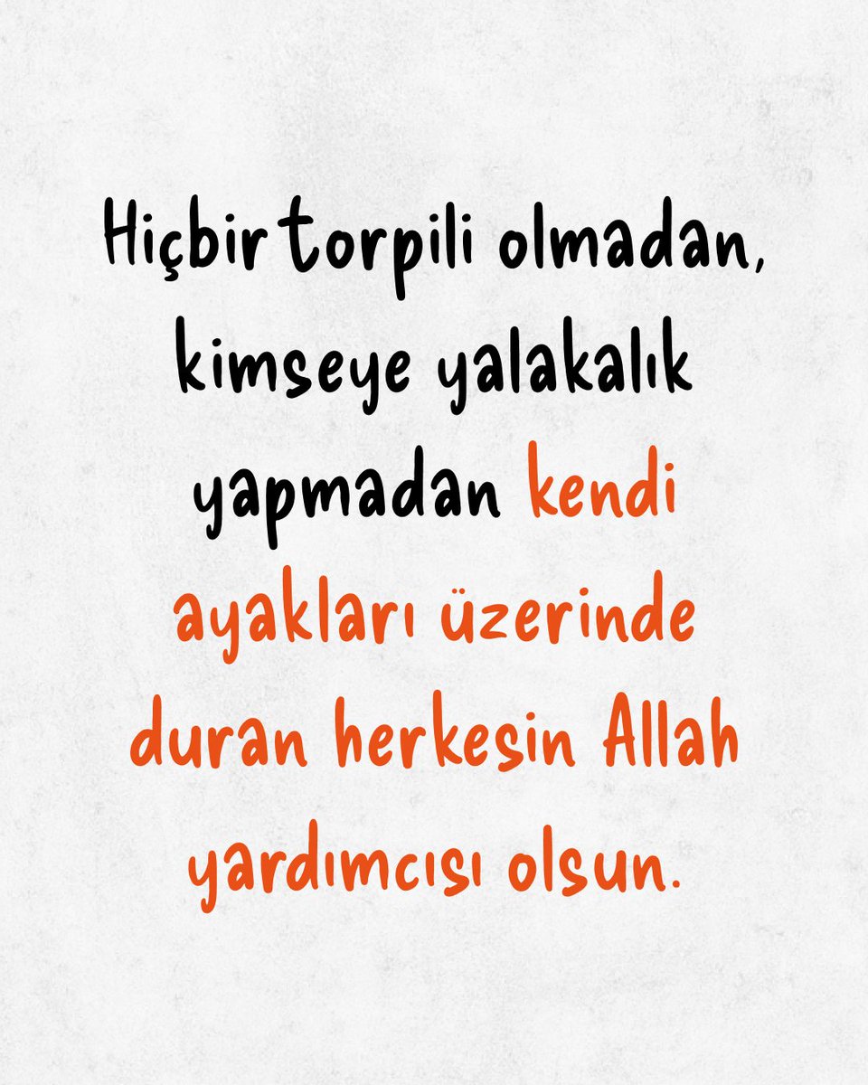 Torpile yaslanmadan, kimseye boyun eğmeden yolunu çizen insanları her zaman çok takdir ediyorum.
Bu devirde dimdik durabilmek kolay değil... Cesaret de istiyor, sabır da.

Arkasında güç olmayan biri ayakta kalabiliyorsa, o kişi gücü karakterinden alıyordur 💪🏻
