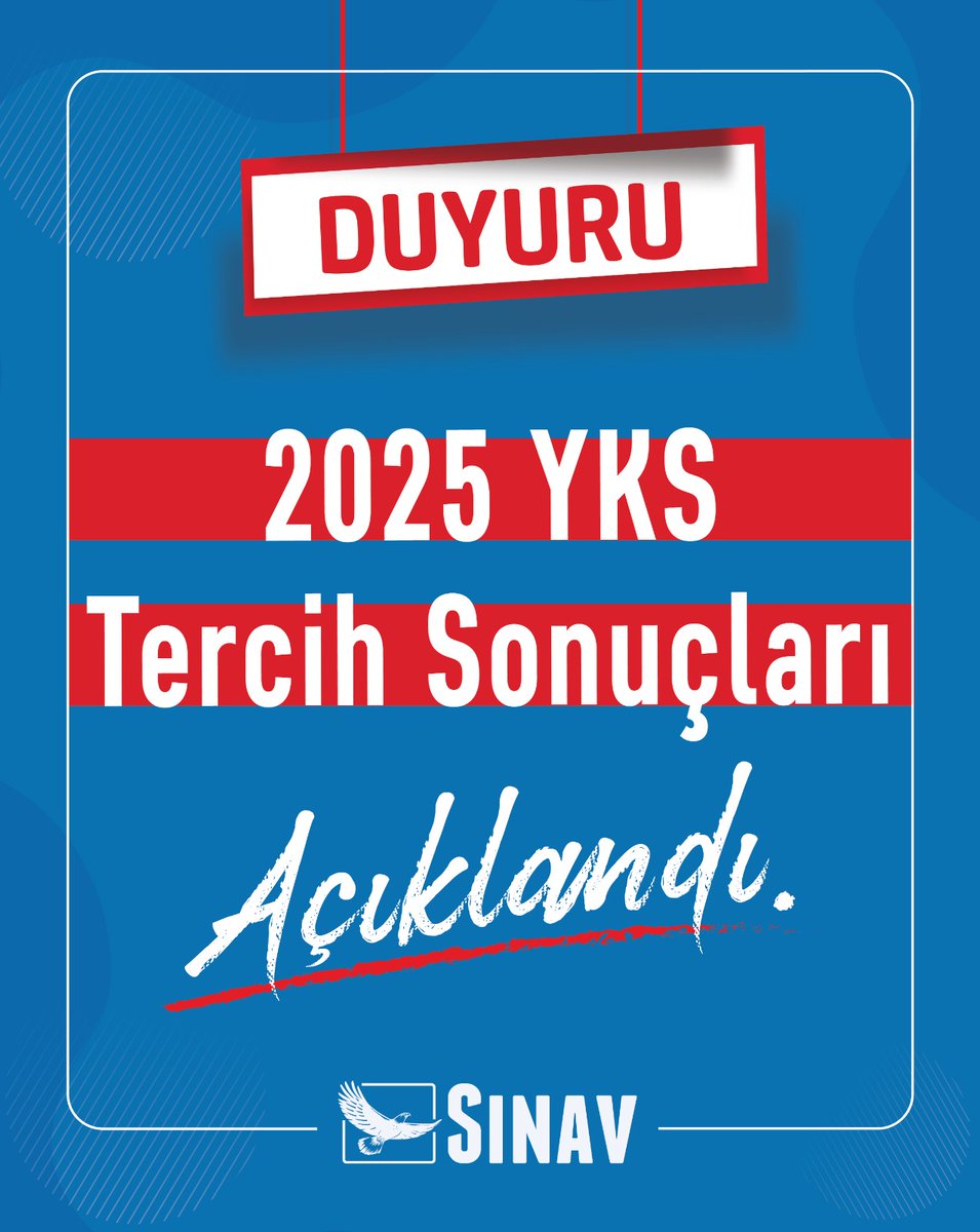 📢2025 YKS Tercih Sonuçları Açıklandı

Üniversiteye yerleşen tüm öğrencilerimizi tebrik eder, başarılar dileriz.

#2025yks #ykssonuçları #yks2025 #sınavegitimkurumları