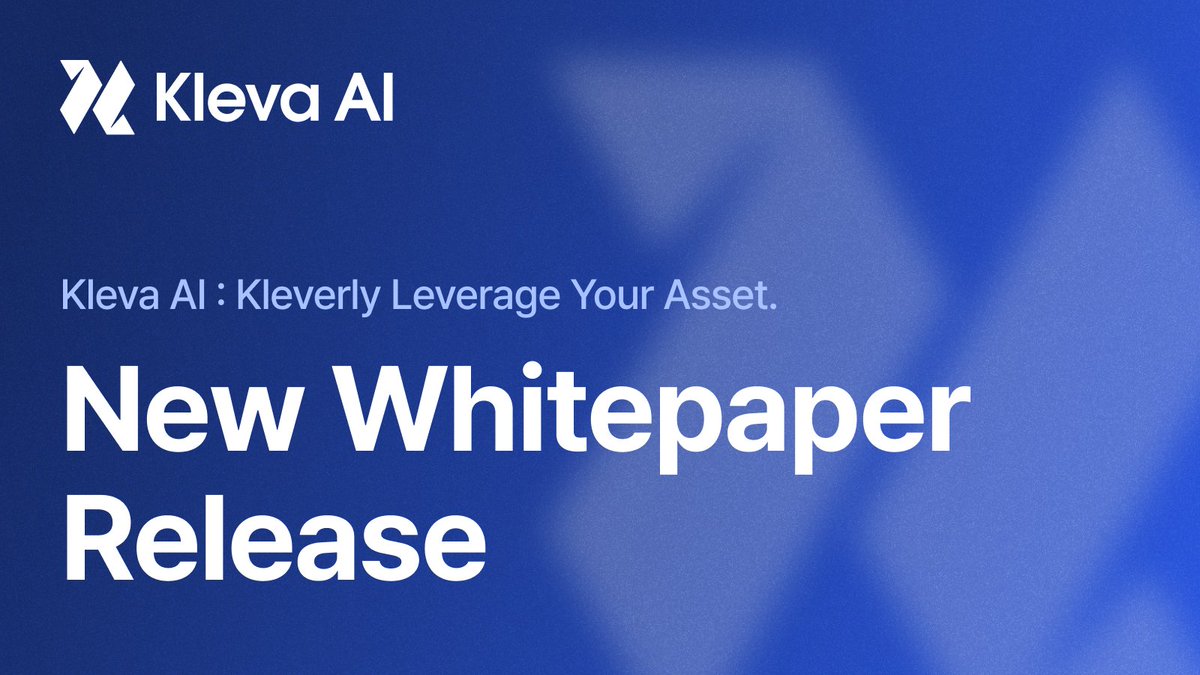Kleva AI Whitepaper – Updated Version Released

Ahead of the launch of our first product, Tikkly,
we are pleased to release the updated version of the Kleva AI Whitepaper,
featuring a clearer strategic direction and a refined vision.

🌐 [KR] Kleva AI New Whitepaper :
