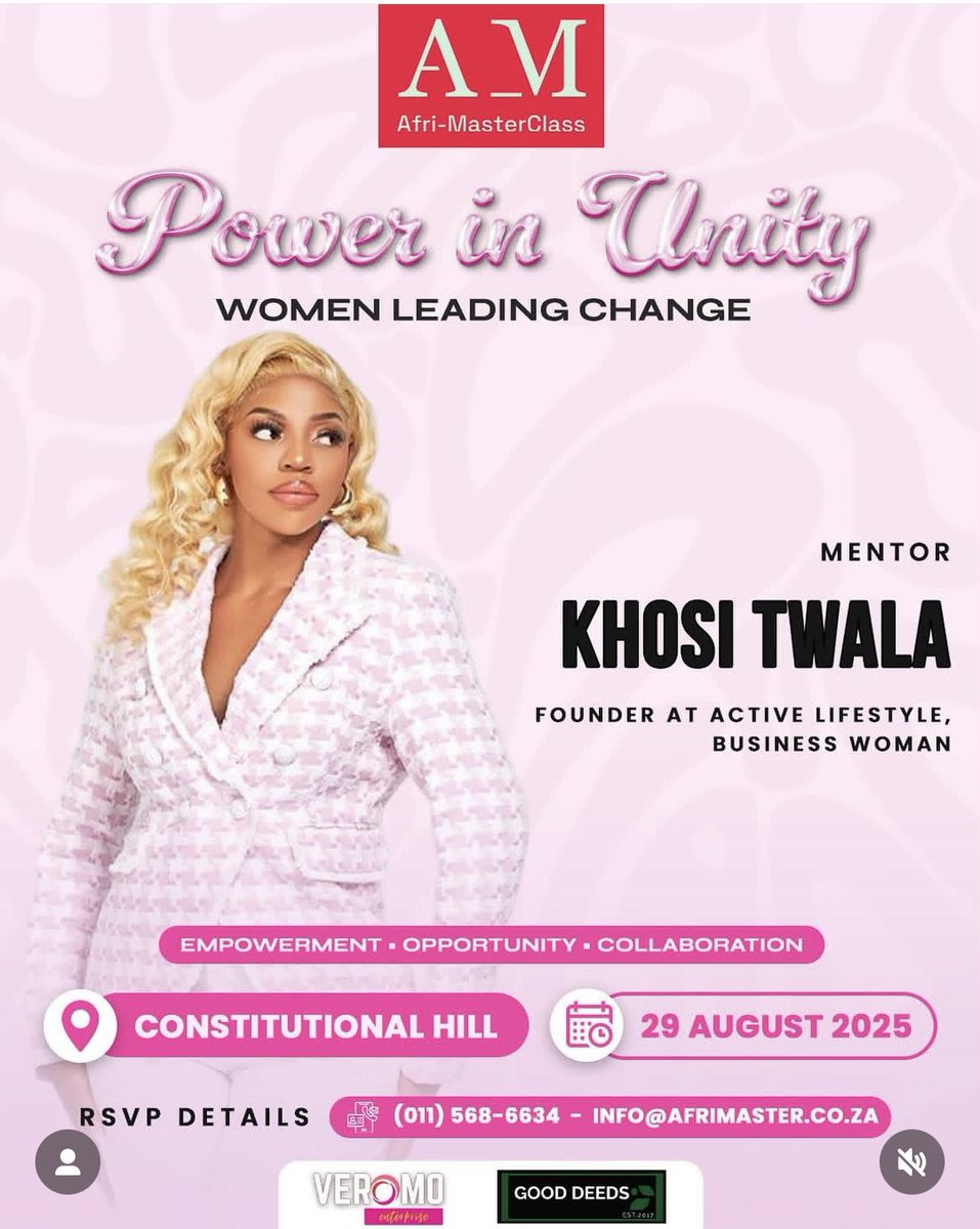 Neo31697578's tweet image. Rise and shine — it’s Monday! Wishing you a week filled with purpose, power, and possibility. The Women Leading Change event is just around the corner 💃 #PowerInUnity #womenleaders 
#KhosiTwala #Khosireigns #Activelifestylebrands
