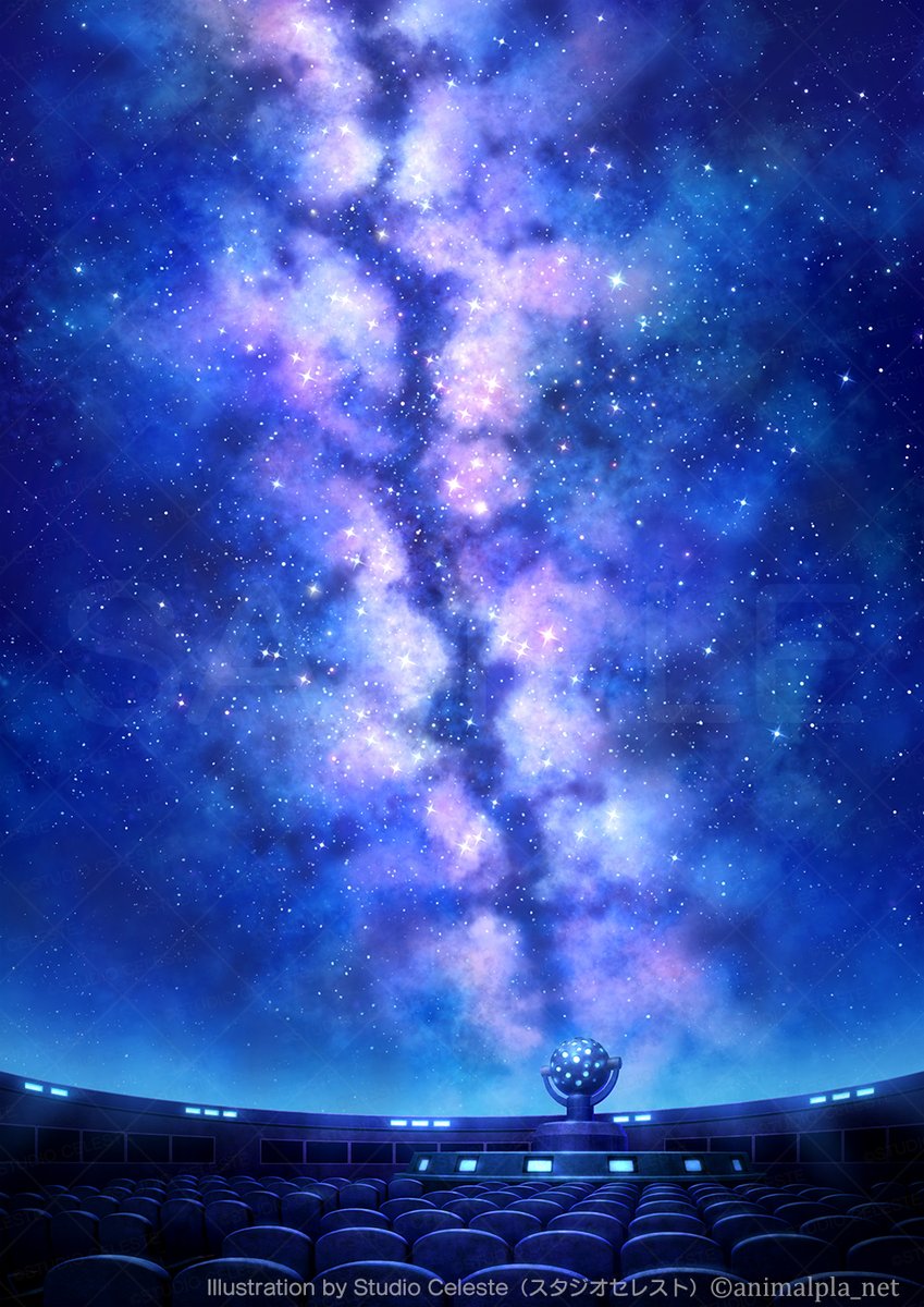 Planetarium🌌🔭
(This is background art I drew for work.)