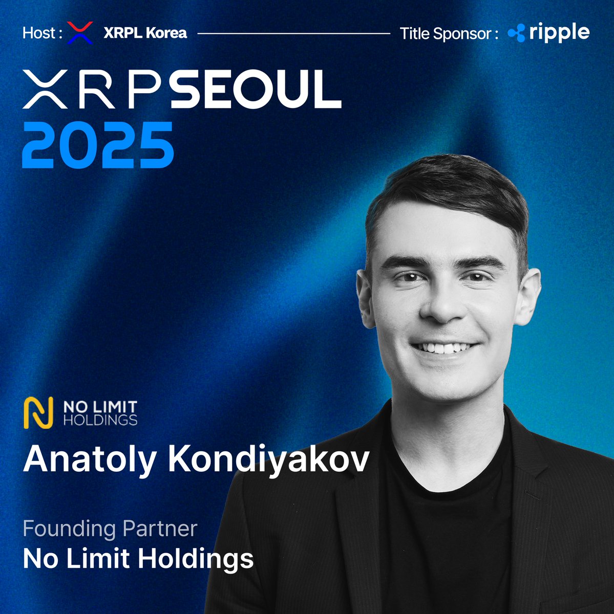 We’re thrilled to host <a href="/tolycrypto/">Anatoly K</a>, Founding Partner of <a href="/nolimithodl/">No Limit Holdings</a>.  

Ex- Binance Head of VIP, he is a seasoned investor with deep expertise across crypto, DeFi, and frontier tech.

📅 Sept 21, 2025 |📍COEX, Seoul 
🎟 wallet.moove.live/event/xrp-seoul
