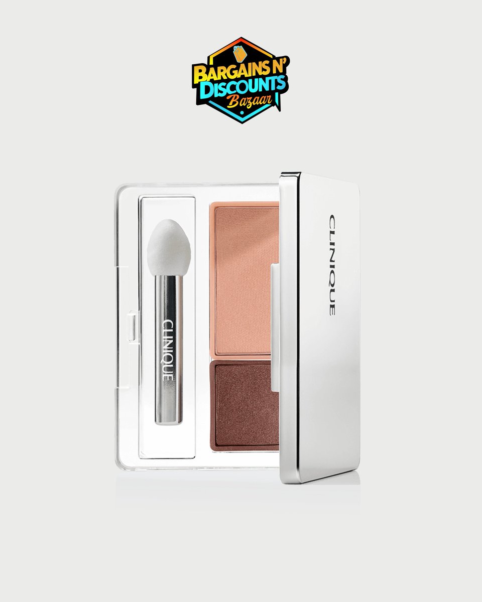 👁 Two Shades, Endless Looks 👁
 Discover the Clinique All About Shadow™ Duo — silky, long-wearing powder eyeshadows that blend effortlessly for 12-hour crease- &amp; fade-resistant wear.

Complete with a mirrored compact &amp; applicator for beauty on-the-go.
🛒 Shop now at