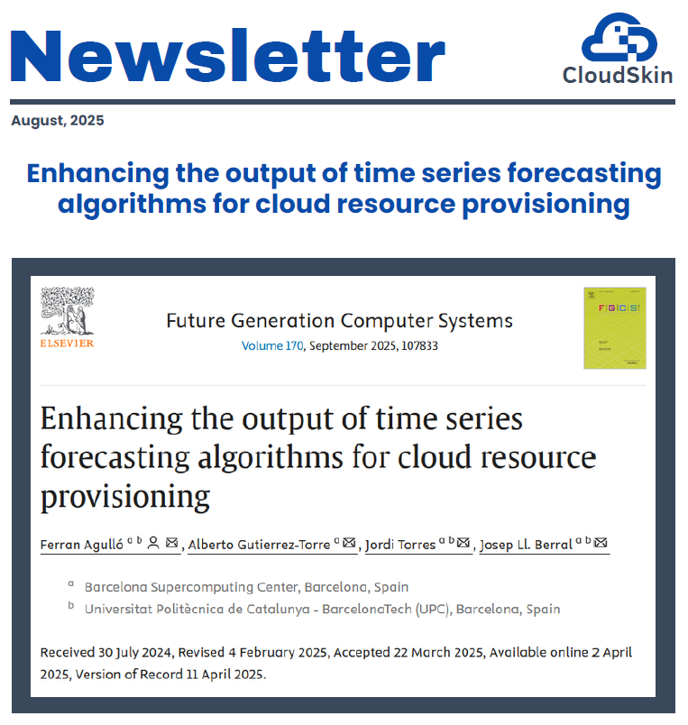 cloudskin2023's tweet image. 🆕 We’ve just launched our newsletter ➡️ Enhancing the output of time series forecasting algorithms for cloud resource provisioning 👉 cloudskin.eu/assets/newslet…

Thanks Peini Liu (@BSC_CNS) 

Don’t miss the next one!  Subscribe here 👉forms.office.com/e/gdM8Pj7Jy6