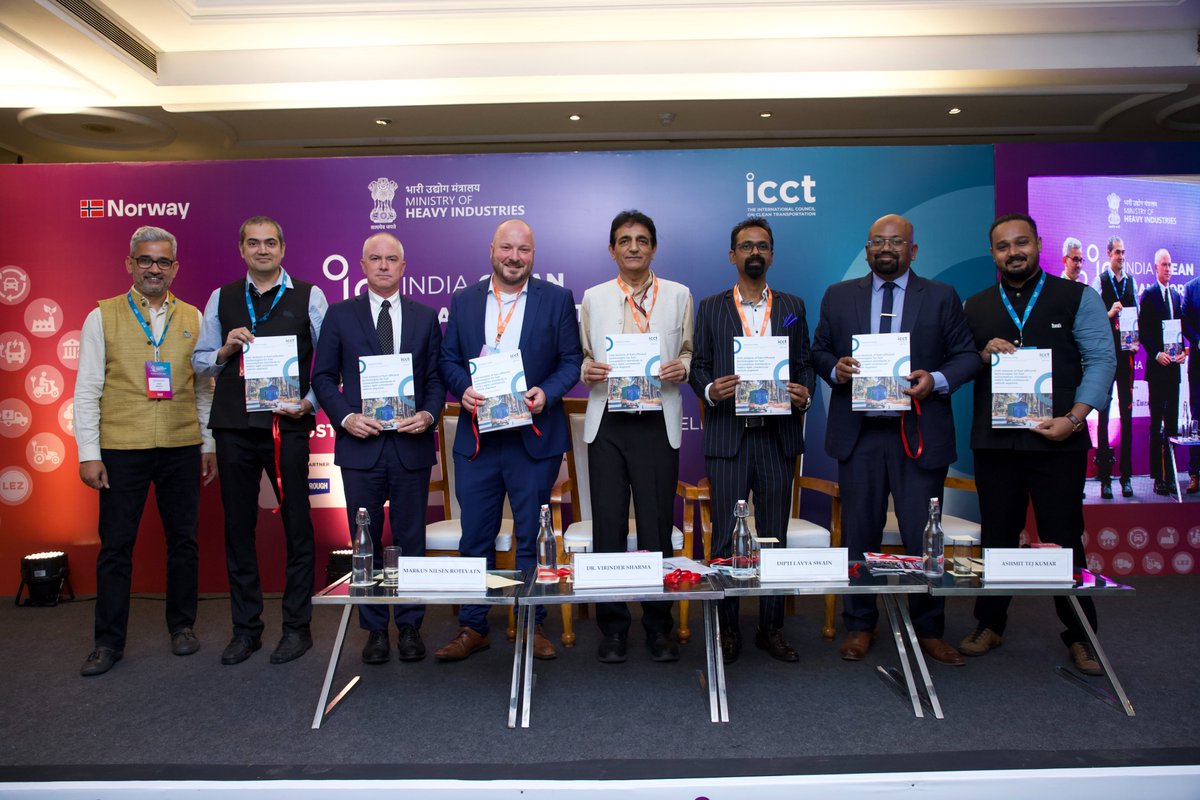 TheICCT_India's tweet photo. ⛽ Launched at #ICTS2025: Cost analysis of fuel-efficient technologies for fuel consumption standards in India’s light commercial vehicle segment
#LCVs are India’s last-mile backbone yet lack fuel consumption standards. In July 2025, BEE proposed a draft framework.
🔗Read the newly launched study here: https://t.co/4zyIMI5t5w