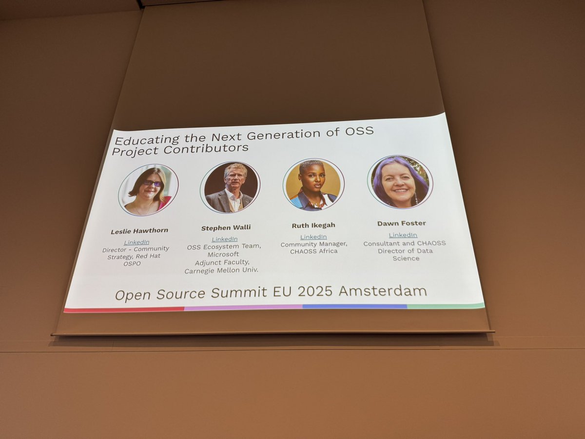 IkegahRuth's tweet image. I’m in Amsterdam this week for Open Source Summit Europe! I’m also doing an amazing panel with superstars Dawn Foster, Stephen Walli, and Leslie Hawthorn , we will be discussing different strategies and challenges on educating the next generation of new contributors. 

I spend a…