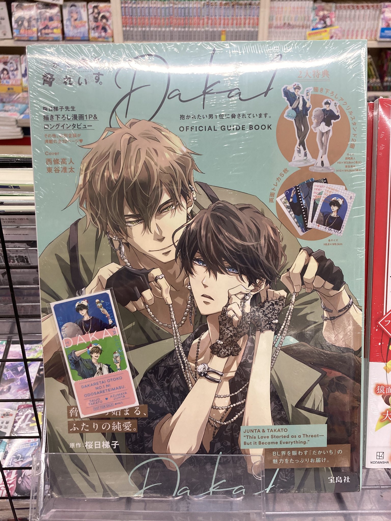 抱かれたい男1位に脅されています だかいち アニメイト 特典小冊子 フォルダー付 抱かれたい男1位に脅されています。』が表紙を飾るアニメイトの