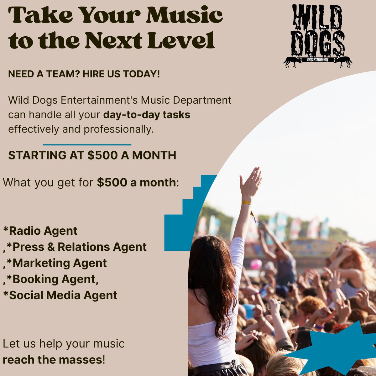 If you are struggling to gain paid performance opportunities, consider hiring  <a href="/WildDogsEnt/">Wild Dogs Entertainment</a>. They can help you build a dedicated fanbase with your releases, enabling you to transition from being overlooked to highly sought after.