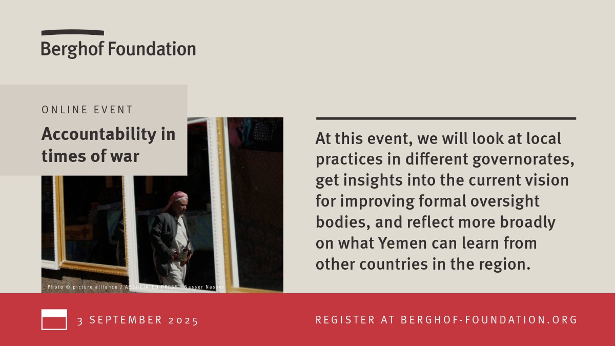 Berghof Foundation tweet media