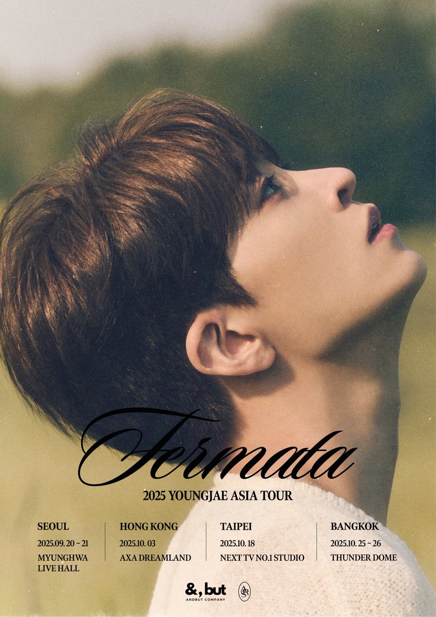 📢 อากาเซ่ทุกท่าน เตรียมตัวเลย!

2025 YOUNGJAE ASIA TOUR [Fermata] IN BANGKOK

✨2 รอบการแสดง✨
วันเสาร์ที่ 25 ตุลาคม 2025 และวันอาทิตย์ที่ 26 ตุลาคม 2025
📍 สถานที่: ธันเดอร์โดม

รายละเอียดทั้งหมดจะประกาศให้ทราบเร็ว ๆ นี้ 💚🐥

--------------

📢 Agase, get ready!

2025 YOUNGJAE
