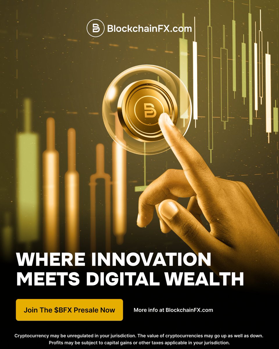 ⚡Innovation fuels the future.

Be part of the $BFX presale and step into the era of
digital wealth.

🔗 Join today at BlockchainFX.com

#BlockchainFX #BFX #Presale #Crypto