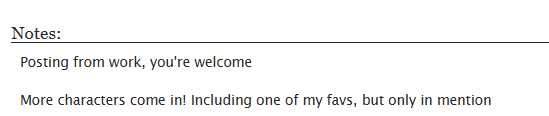 What do you mean you were posting from work!?!? That HIGH QUALITY fic was written during your work hours?!
