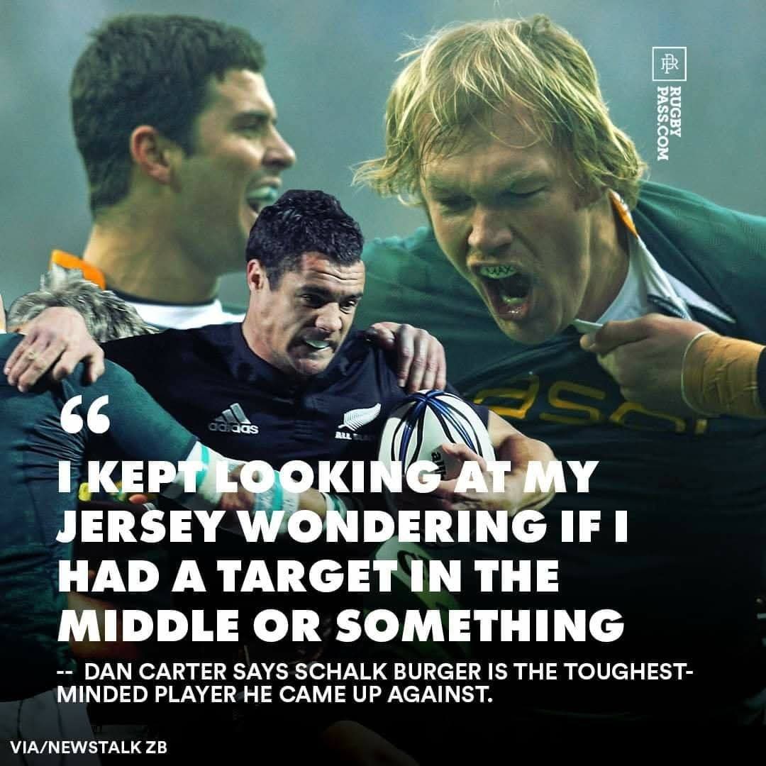 Dan Carter rates Schalla as the toughest opponent he has come up against!
<a href="/RugbyPass/">RugbyPass</a>