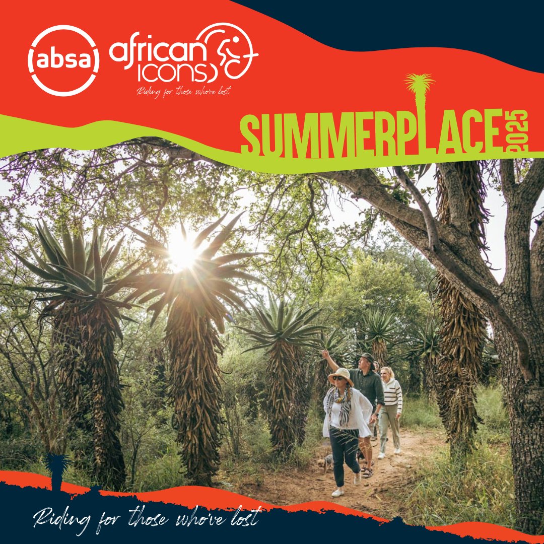 African Icons (@africaniconsinv) on Twitter photo While riders hit the trails, families can explore Summerplace Game Reserve with game drives, bush walks, and picnics! 🦒🌅
Register Now: bit.ly/459JAgm
Explore activities: bit.ly/47QTZiy  
#AbsaAfricanIcons #RidingForThoseWhoveLost #SummerPlaceGameReserve While riders hit the trails, families can explore Summerplace Game Reserve with game drives, bush walks, and picnics! 🦒🌅
Register Now: bit.ly/459JAgm
Explore activities: bit.ly/47QTZiy  
#AbsaAfricanIcons #RidingForThoseWhoveLost #SummerPlaceGameReserve