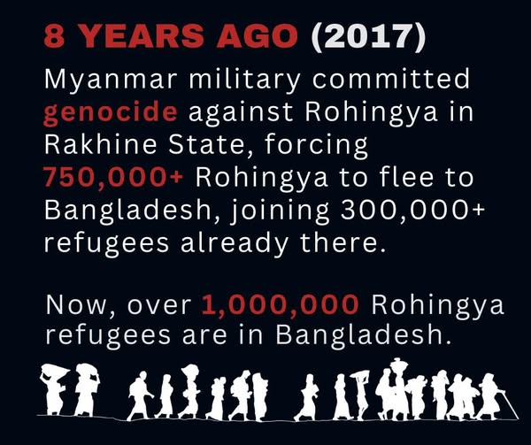 bloodmoney22222's tweet photo. Joint Statement
"Eight Years On: Protection and Justice for the Rohingya Cannot Wait"
25 August 2025
Full statement: https://t.co/DQtVHvifNR
#Rohingya_Genocide_Remembrance_Day
#WhatsHappeninglnMyanmar #BloodMoneyCampaignMM #defendmyanmardemocracy
#progressivevoice https://t.co/Nel0r8fqVC