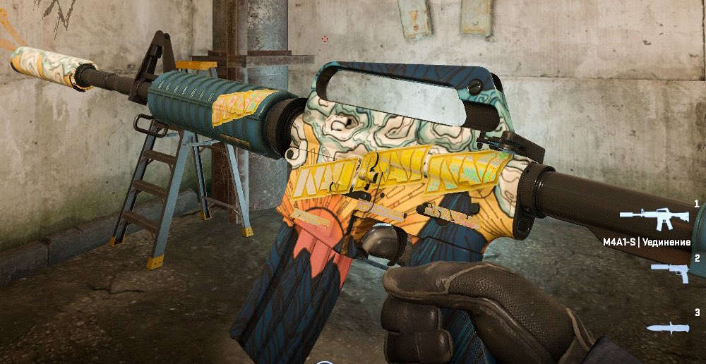Fransuzcsgo's tweet image. I recently knocked out M4A1-S | Solitude in good quality, and I liked the pattern! I decided to experiment with stickers (Sticker | Natus Vincere (Holo) | Copenhagen 2024) (Sticker | Natus Vincere (Holo) | Katowice 2015) as for me, it turned out not bad!