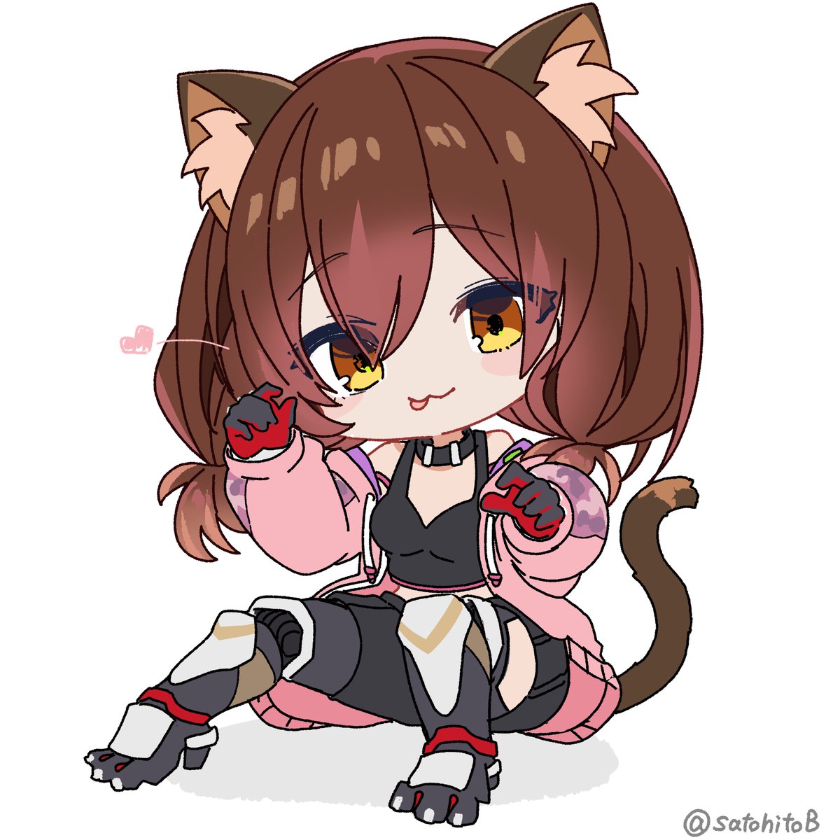 #ロボ子Art
ネコ耳ロボ子さんはおさげが良く似合うよね