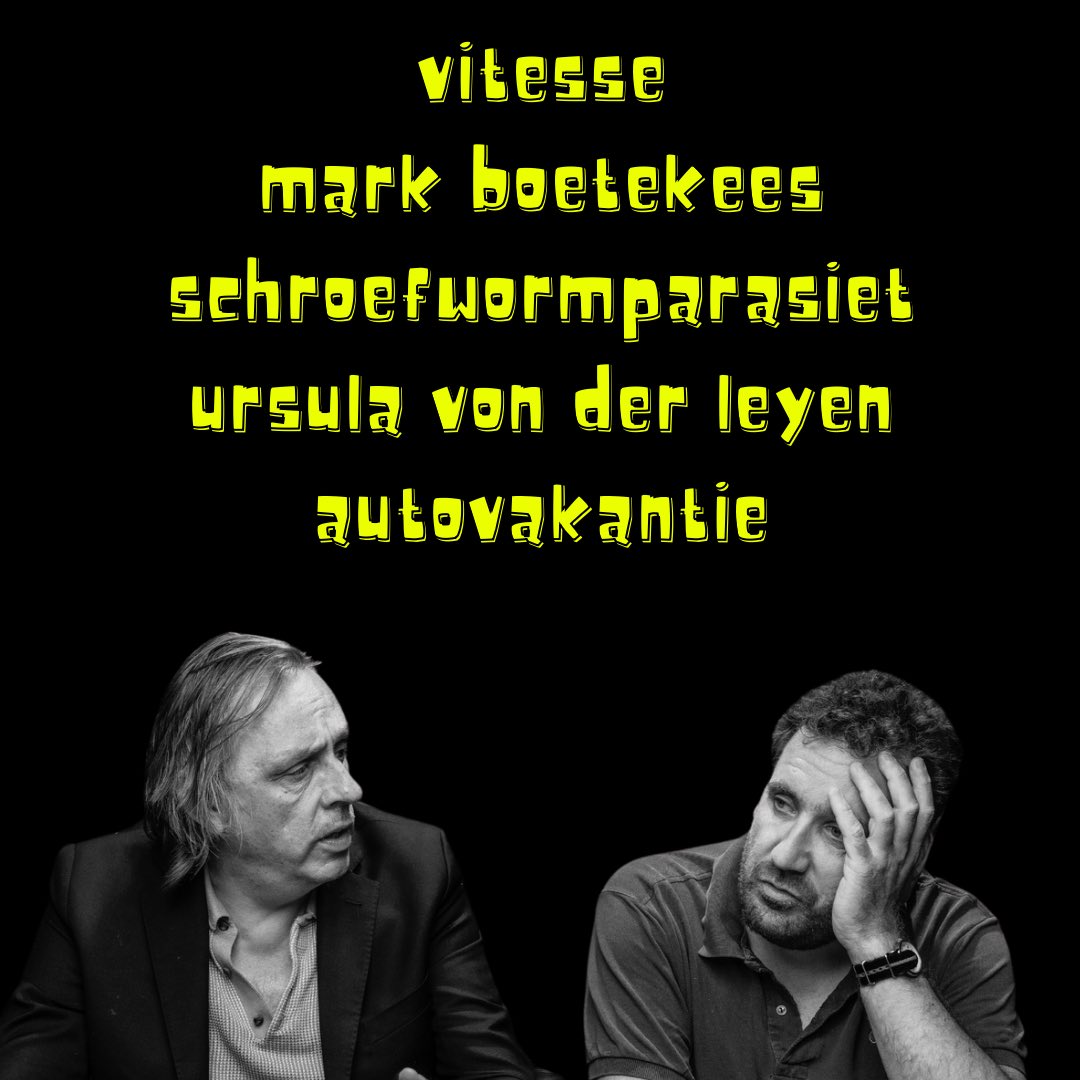 Maandag 25 augustus ‘25 - LINKSE EDDY VAN HIJUM ALTIJD WELKOM BIJ VAN ROOSMALEN EN GROENTEMAN

open.spotify.com/episode/2bxaPR…