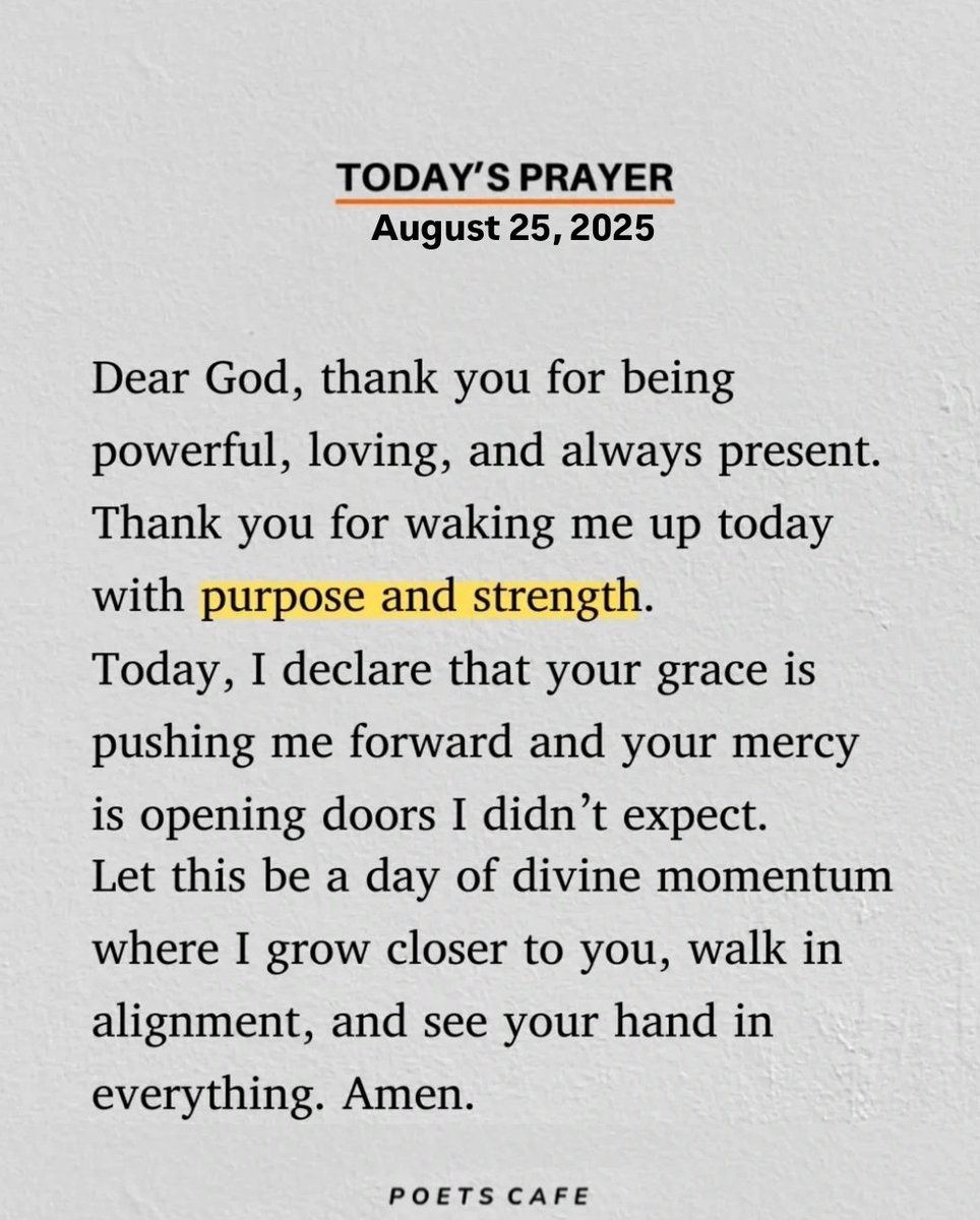 Today's prayer