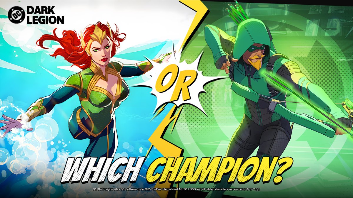 🤔 Which Champion: Mera or Green Arrow?

Wonder Woman can now ascend to Mythic through the Trial of Olympus, and many more Legendary Champions are waiting to unlock their full potential! Who do you hope is next?

👑 Mera: Group Healing 💚| Healing over Time⏳| Atlantean 🌊|