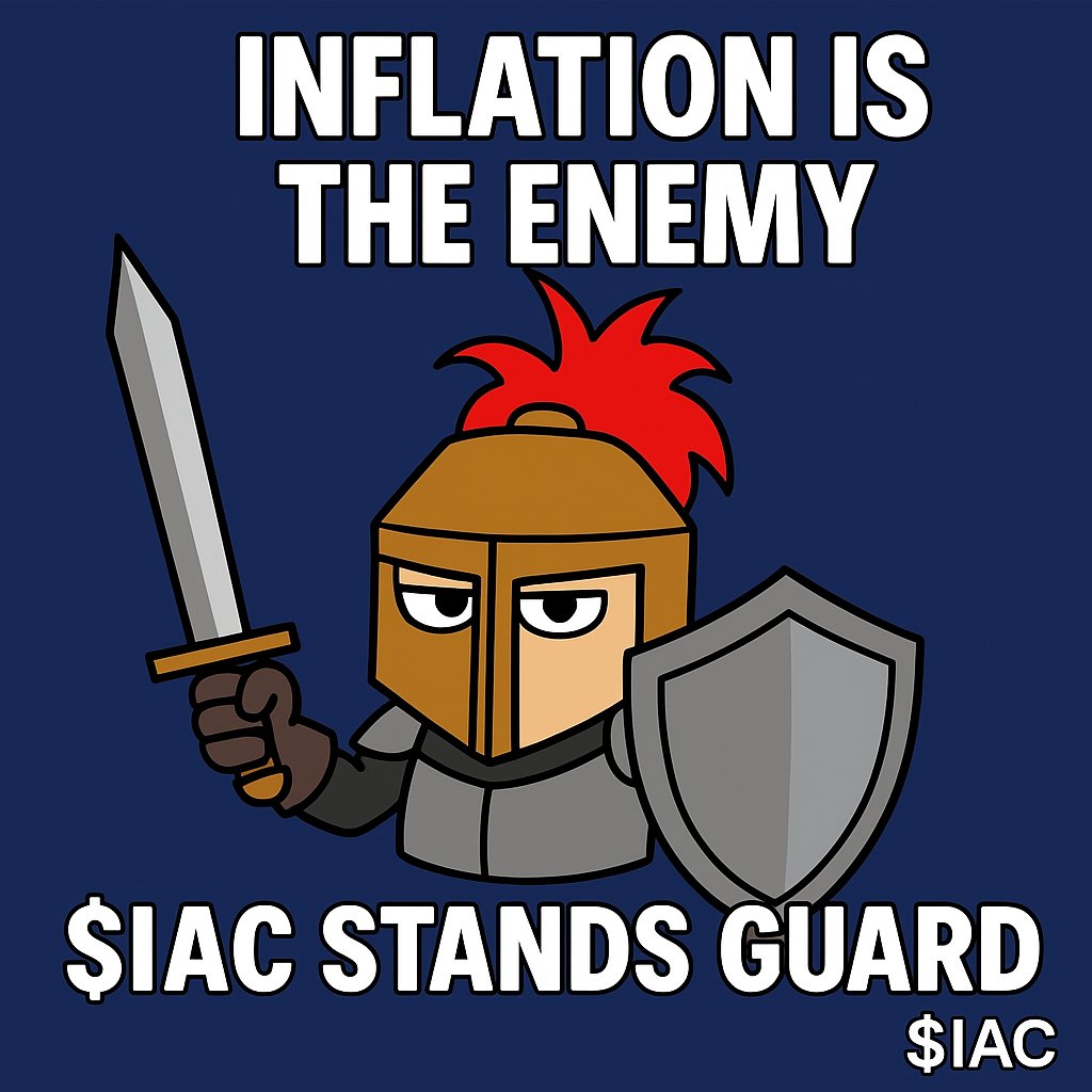 Inflation is the enemy. $IAC stands guard ⚔️

#Inflation #InflationArmourCoin #IacArmy #BNB