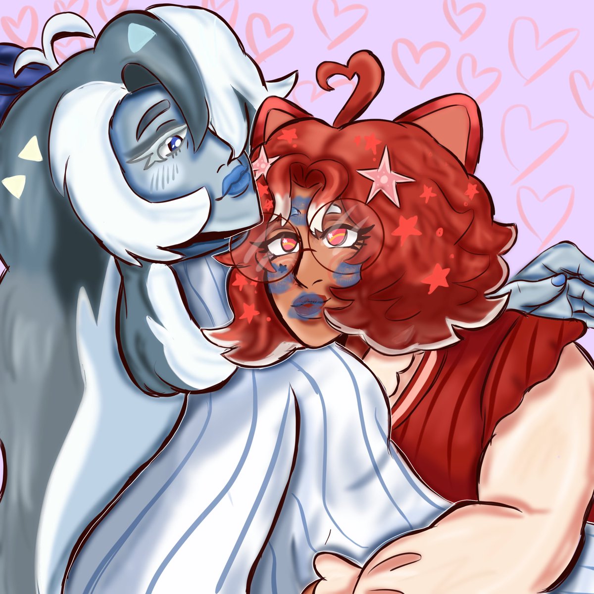 rubescent_starz's tweet photo. OH MY GOODNESS I FORGOT TO SHARE THIS!!!! Hammy’s part of our art trade!! FIRST BLUEJACK FANART CHAT!! 💗💞🐋🐙

🎨: @/Hamilartowo 

#bluewhalecookie #flapjackoctopuscookie #bluejack #cookierun #CookieRunOvenbreak #cookierunoc #oc #yumeship #selfship #yumetwt #selfshiptwt https://t.co/Ez1nKK5czL