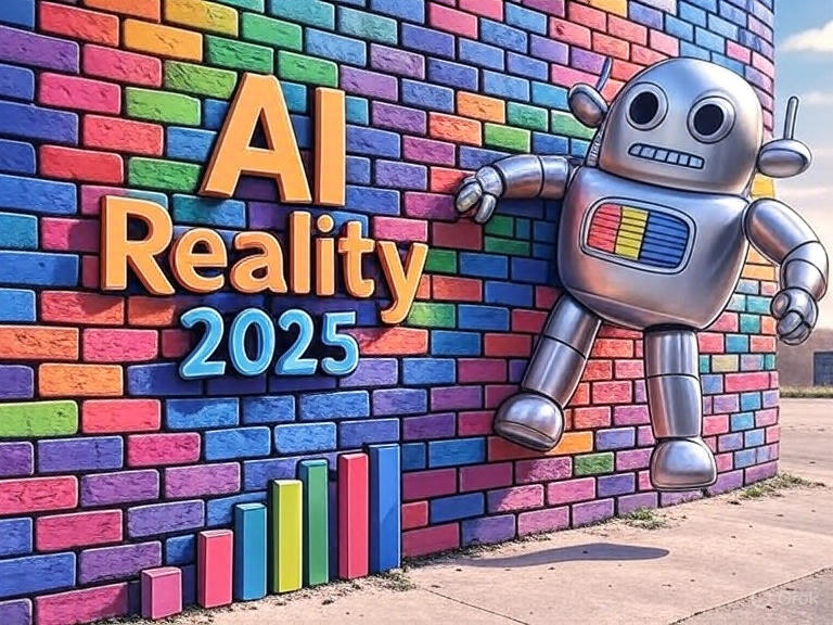 igdesmond's tweet image. AI hype’s gonna crash hard in 2025. Everyone’s obsessed with AGI dreams, but enterprise AI’s stuck at 23% adoption. Turns out, just slapping ChatGPT on problems isn’t real transformation. #AI #TechReality