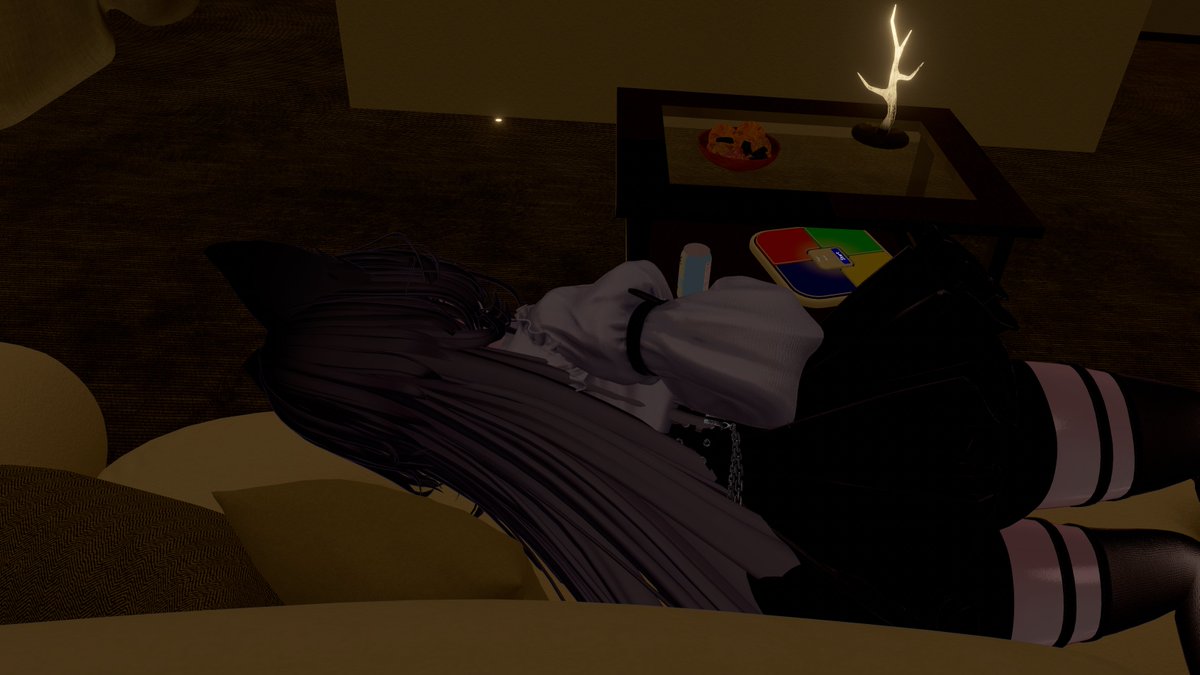 🛋️【初ワールド公開！！！】

The Snooze Lounge: Soft Lights, Softer Thoughts.
のんびり屋さんや、ちょっとお疲れなあなたへ。
やさしい照明と音楽、ふかふかのソファが迎えるチル空間。
ただ「いる」だけでいい、心をほどく時間を。

URL
vrchat.com/home/launch?wo…

#VRChat #VRChat_world紹介