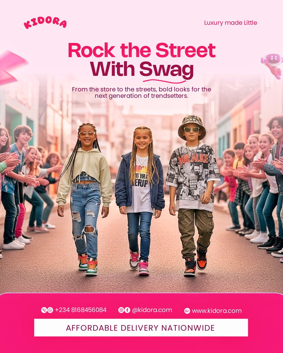 KaramotCreative's tweet image. Just wrapped up a Project for &quot;Kidora&quot;

It&apos;s  a kiddie’s clothing brand where you can get all the trending outfits for your little ones.

It was fun working on this because I love the colour Usage 💓🤍

Which Slide is your Fav 💙?