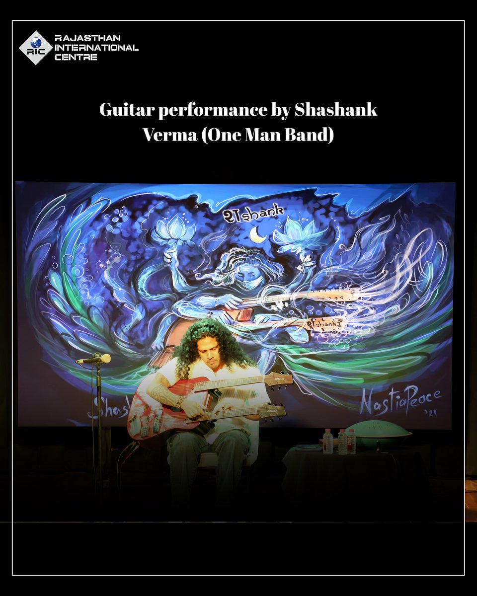 RIC_jaipur's tweet photo. An unforgettable evening at RIC Jaipur on 14th Aug 2025 with the mesmerizing One Man Band guitar performance.

#RICJaipur #OneManBand #JaipurEvents #LiveMusic #GuitarMagic #OneBandShow #GuitarPerformance #GuitarPerformanceinRIC #GuitarPerformanceByShashankVerma #ShashankVerma https://t.co/sfXXw1bcyw