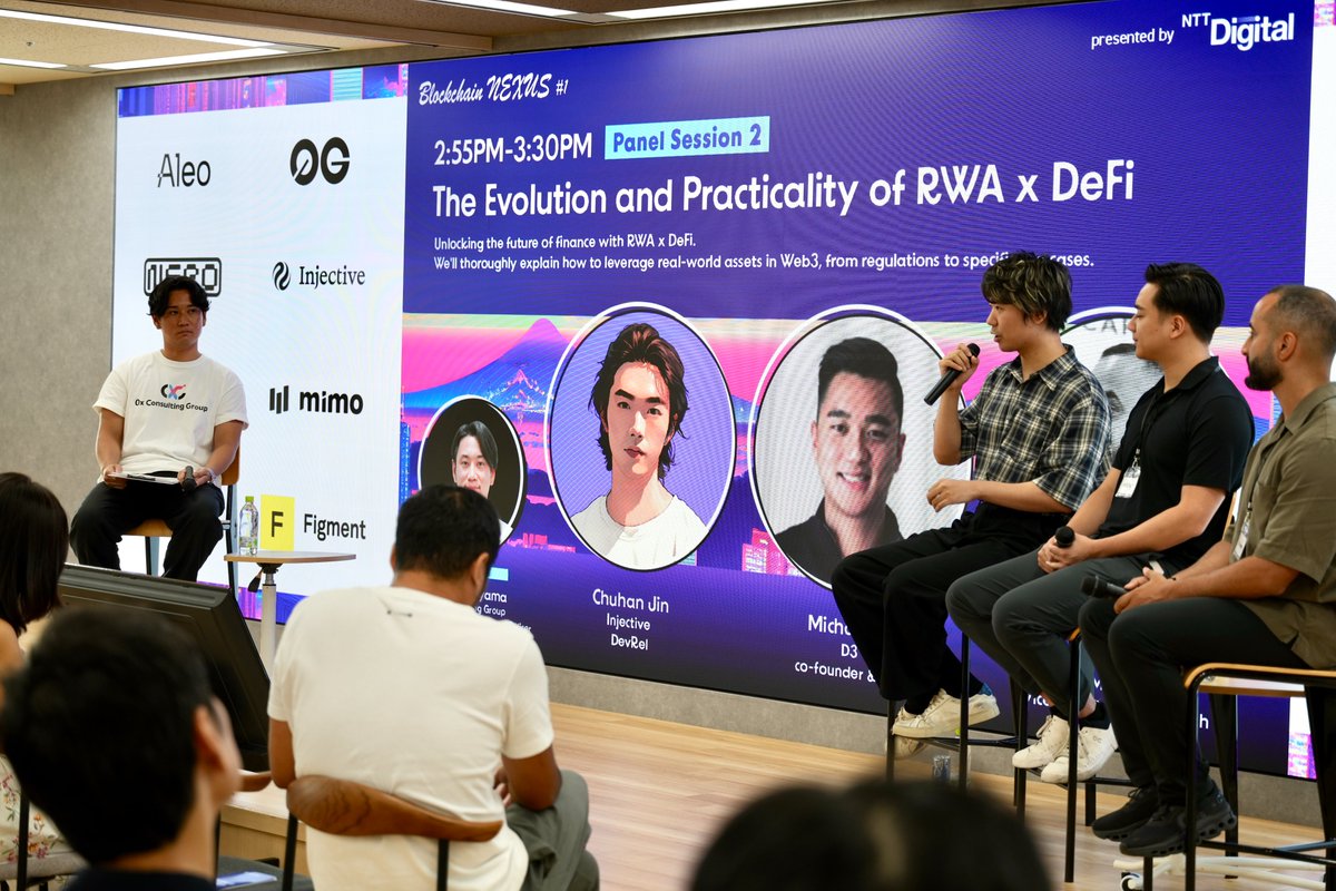 Injective was at NEXUS hosted by <a href="/nttdigital_io/">NTT Digital</a> during WebX 2025 🇯🇵

<a href="/chuhanVcrypto/">Chuhan(Vincent)🥷</a> discussed the global expansion of RWAs and how Injective is pioneering the infrastructure that will underscore new financial primitives.

Global adoption is inevitable. Injective is inevitable.