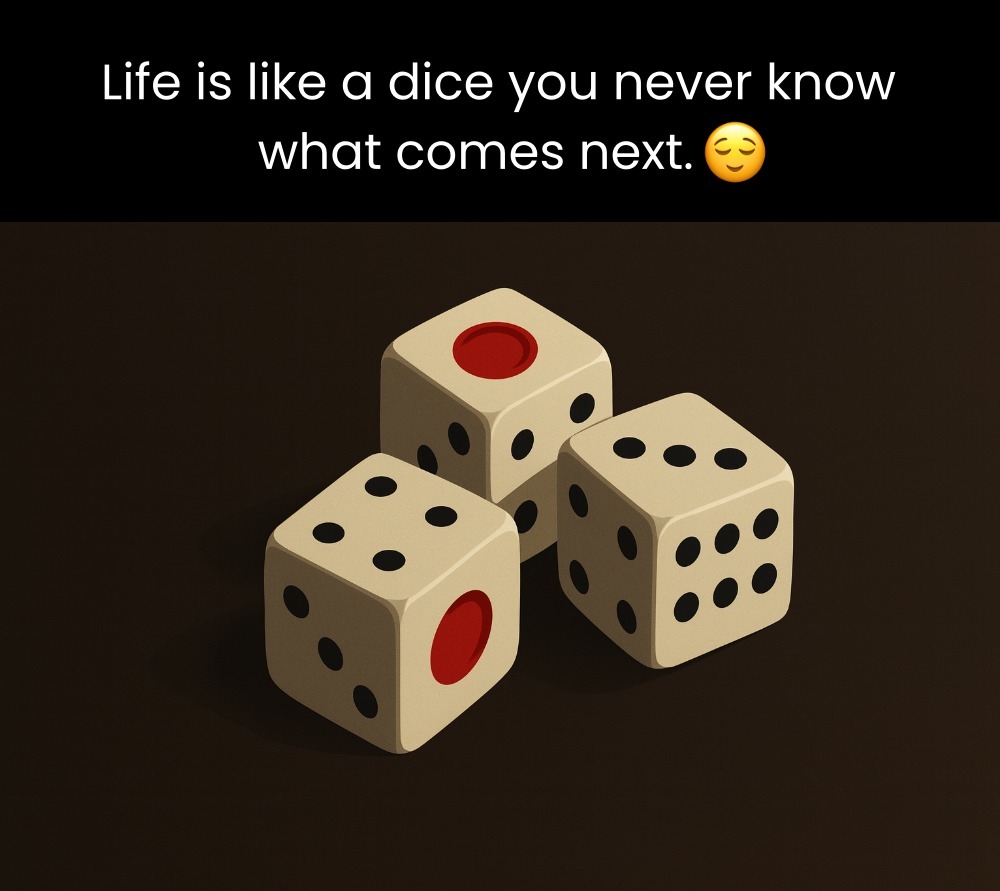 Rolling through life one unpredictable moment at a time. 🎲 Embrace the mystery and enjoy the journey. 😊✨
.
#BBNaija
#bbtvi
#BBNaijaS10 #نهائي_كأس_السوبر_السعودي #ゴンチャの新作 #LingOrm