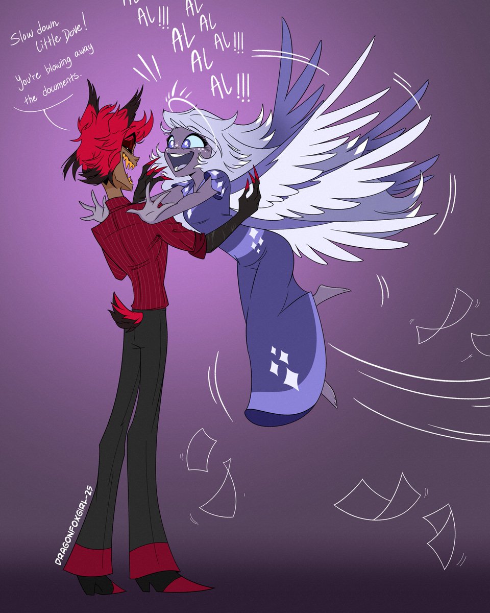 She's excited. #AngelicSmile #RadioJoy #EmilyHazbinHotel #AlastorHazbinHotel #Crackship