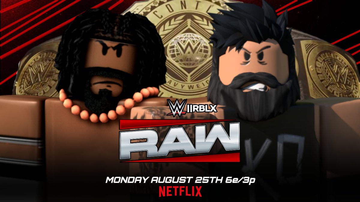 WWERBLXpage's tweet photo. Oba Femi will defend his Intercontinental Championship against Kevin Owens on #RBLXRaw! https://t.co/RurkD8JBK1