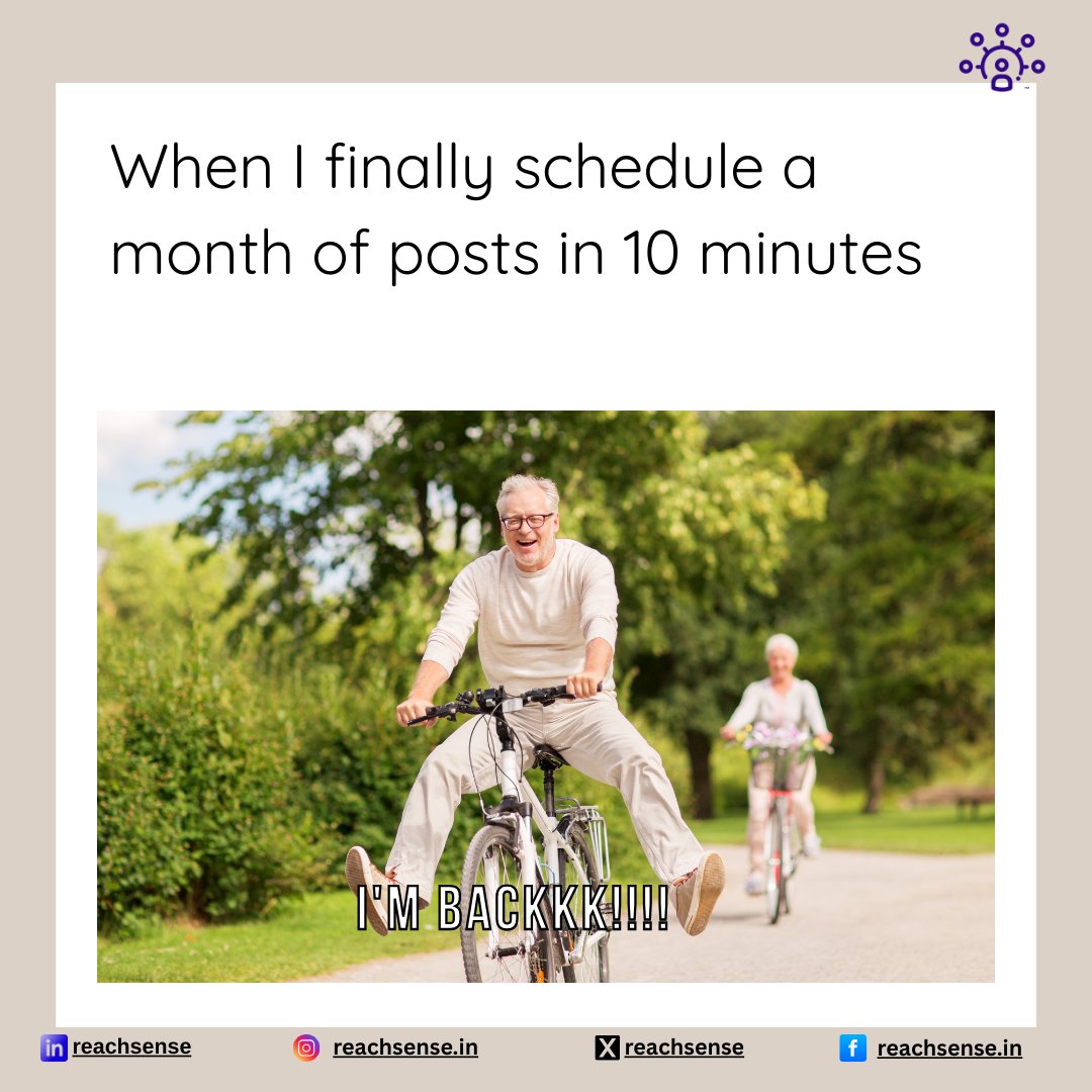 reachsense's tweet image. Me, after scheduling a full month of posts in 10 minutes:

‘I’ve cracked the productivity cheat code!’
Spoiler: It’s called ReachSense.

Try ReachSense now: reachsense.in

#reachSense #LinkedInAutomation #linkedinhack #tips #linkedintips
