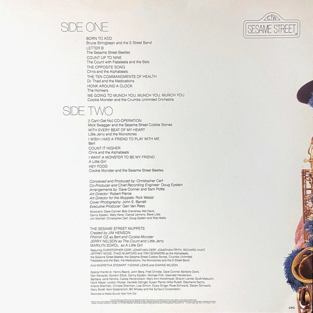 Sergistan's tweet image. Don´t forget the album Sesame Street released in 1983, influenced by Bruce Springsteen:

“Born to Add”