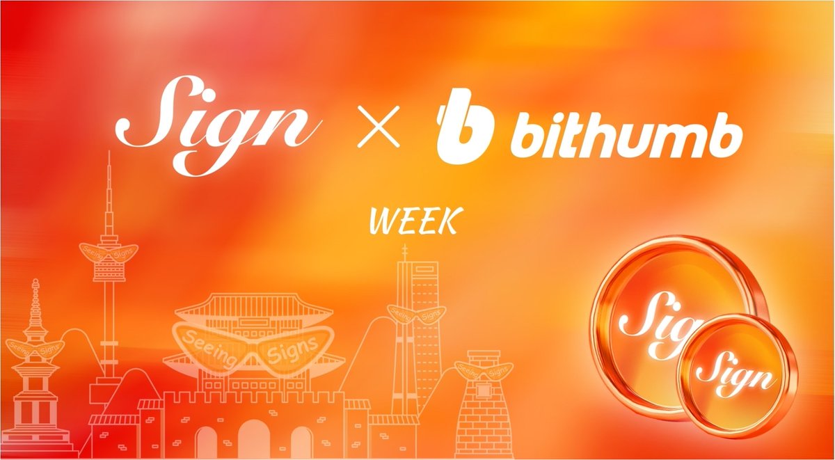 🌈 <a href="/sign/">Sign 🧡👀</a> X <a href="/BithumbOfficial/">Bithumb</a> collaboration Part 2!

These days, the collaboration between sign and Bithumb, Korea's largest exchange, is very impressive.

Following the upcoming karaoke competition, they held a $sign trading event on the Bithumb Exchange today!

If you are a user