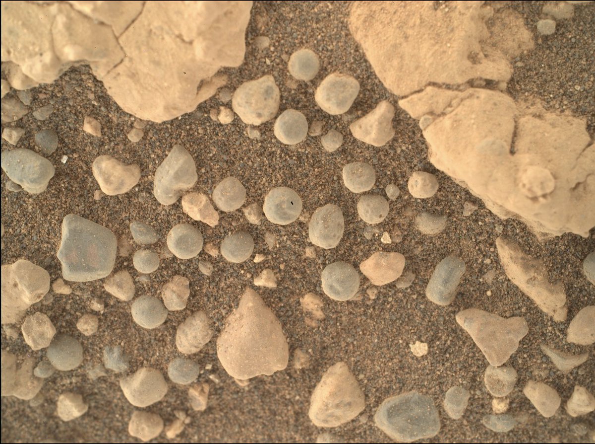 This is a real photograph taken on the surface of Mars.