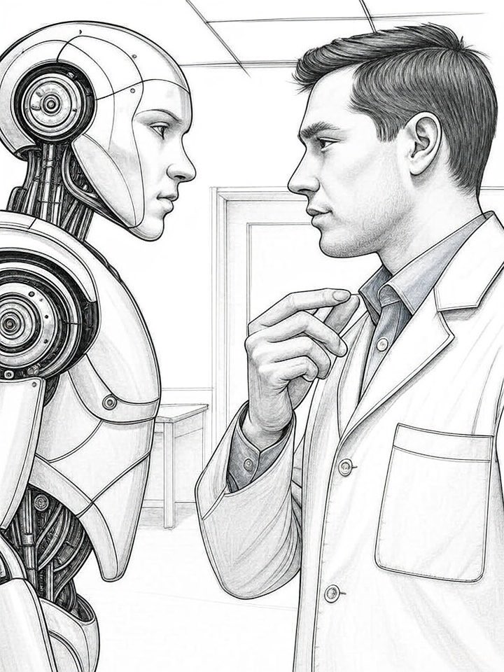 DrVish355's tweet image. So, AI experts are claiming that AI will replace doctors.

Let’s end this debate.
Will you leave your life in the hands of a machine?
Will you take medicines that have side effects, which can even kill you, just because some machine tells you to?

In the ICU, patient management…