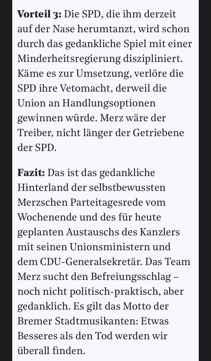 🅱️aha (inaktiv) (@baha_jam) on Twitter photo Ein anderer Blick auf die Vorteile einer Minderheitsregierung bei <a href="/ThePioneerDe/">The Pioneer</a>. Denn offensichtlich ist der SPD nicht mehr zu helfen. Ein anderer Blick auf die Vorteile einer Minderheitsregierung bei <a href="/ThePioneerDe/">The Pioneer</a>. Denn offensichtlich ist der SPD nicht mehr zu helfen.