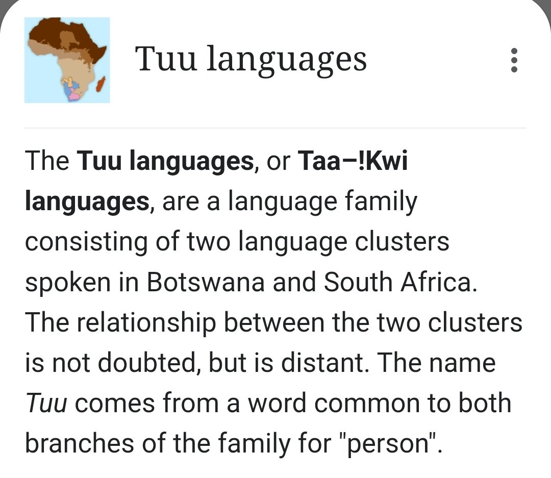 samued4rr's tweet photo. @beekayy_m @samued5r @Knick_RSA @HistorySAZAR You're not getting the point.
These groups are composed out of khwe, xam &amp; other groups.

 So question of which dialectic, Tuu or Ba' Ntuu, is used wasn't at issue. 

Ama would come to be used because Tuu was on its way to being a "dead Latin" in SA.

People and lineage continue. https://t.co/6FH3pLWnVE
