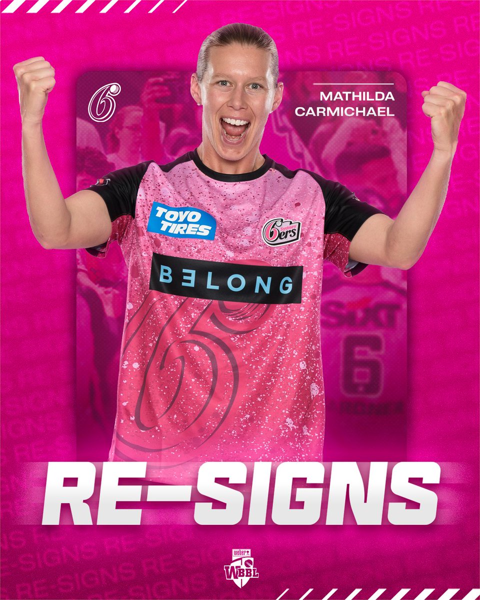 Signing on with the <a href="/SixersBBL/">Sydney Sixers</a> 💪

Mathilda Carmichael returns for #WBBL11.