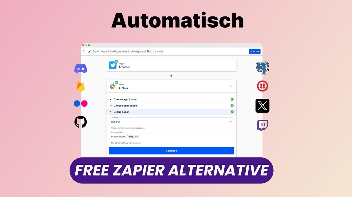 Just set up Automatisch 🔗 Self-hosted workflow automation that connects 200+ apps without per-execution fees or user limits. Why pay Zapier $20-599/month when you can own your automations? #SelfHosted #OpenSource #WorkflowAutomation #NoCode #Privacy