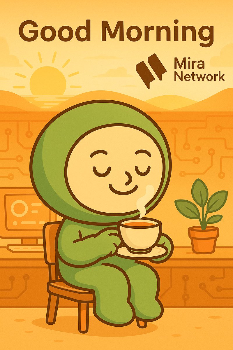 🌅 Good Morning from Veri to <a href="/Mira_Network/">Mira</a> 

A new dawn, a fresh block, another chance to build.
On Mira Network, every morning starts with clarity, proof, and trust.

☀️ Wake up knowing your intelligence is auditable.
☀️ Wake up knowing your agents are verifiable.
☀️ Wake up